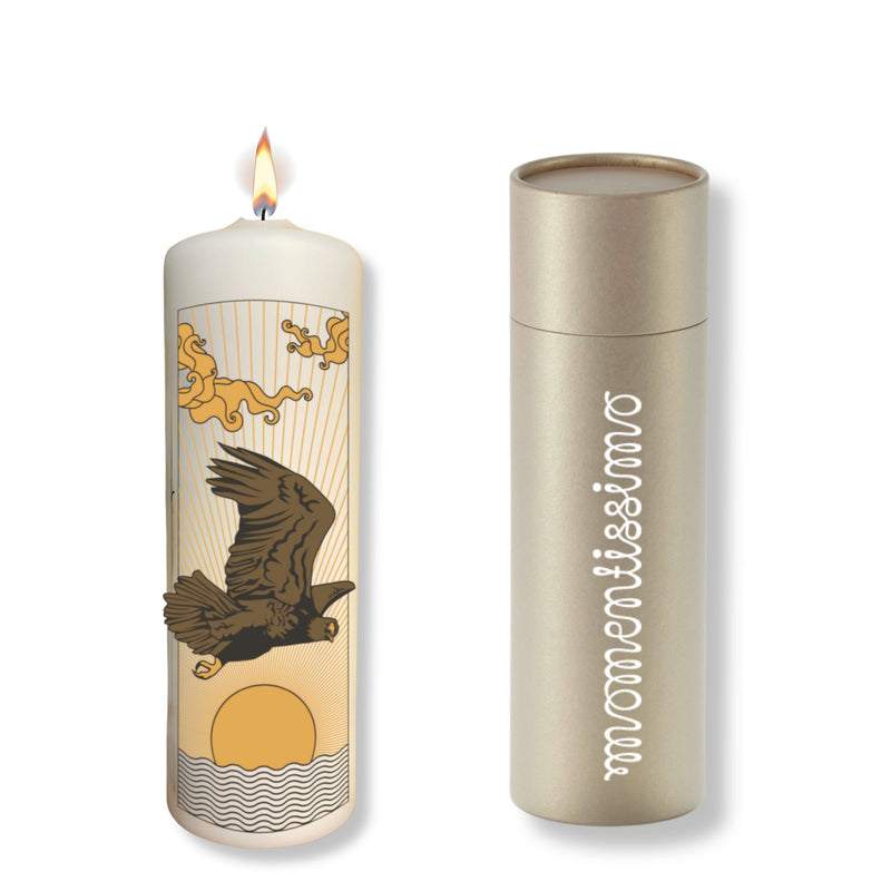 Krafttier Adler Spirit Animal Kerze, 22 cm